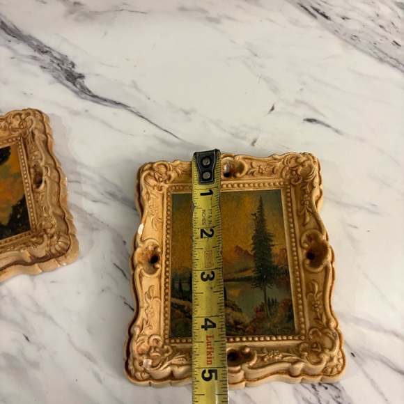 Vintage Chalkware framed lithograph prints - - Picture 13 of 15